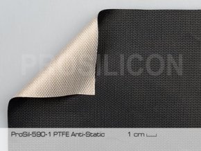 Стеклоткань с односторонним антистатическим фторопластовым (PTFE) покрытием, артикул ProSil 590-1 PTFE anti-static